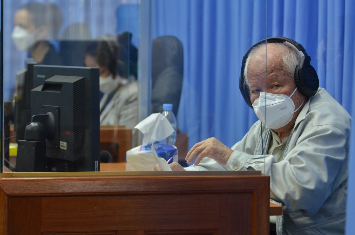 KRTribunal's tweet photo. Main topics of the third day Appeal Hearings of the Supreme Court chamber of the #ECCC are focused on "Grounds of appeal relating to #KHIEUSamphan's individual criminal responsibility" and " Grounds of appeal relating to the sentence". https://t.co/M3vpb4mIA9