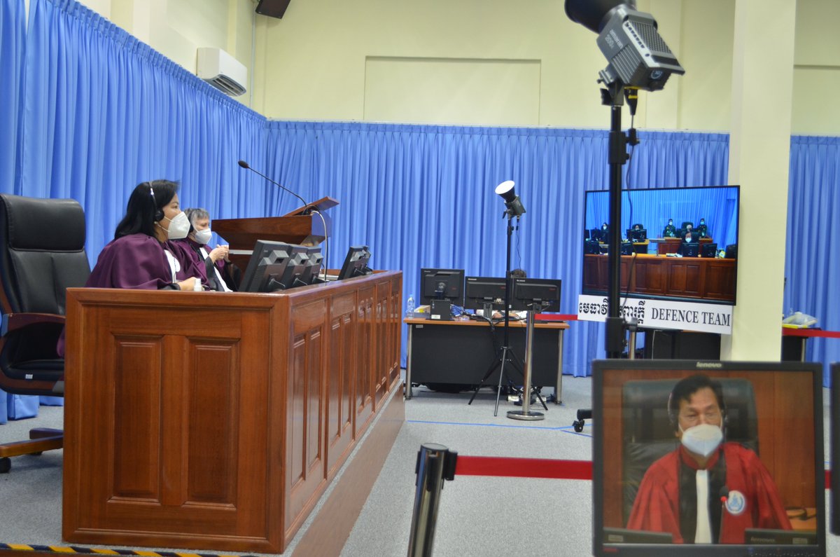 KRTribunal's tweet photo. Main topics of the third day Appeal Hearings of the Supreme Court chamber of the #ECCC are focused on "Grounds of appeal relating to #KHIEUSamphan's individual criminal responsibility" and " Grounds of appeal relating to the sentence". https://t.co/M3vpb4mIA9