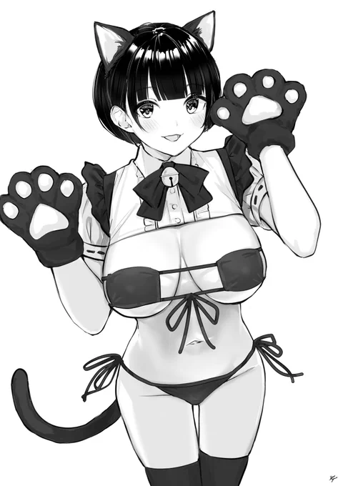 毎日なにかをするJK。59日目。
「お帰りニャさいませ!ご主人様♡🐱」 