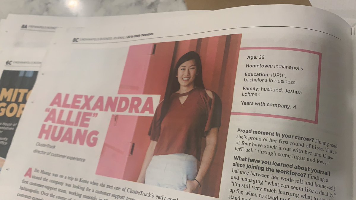 Catching up with the IBJ tonight and was so proud to see all of the <a href="/IndianaUniv/">Indiana University</a> connections in the inaugural class of 20 in their Twenties…seven of the honorees have IU ties. Love seeing the <a href="/IUPUI/">IUPUI</a> alumni staying in Central Indiana and doing amazing things. #proudIUalum