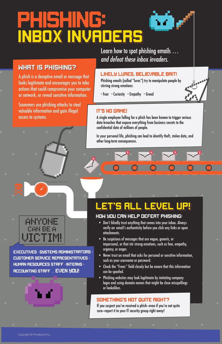 Don't get caught by Inbox Invaders!
#phishing