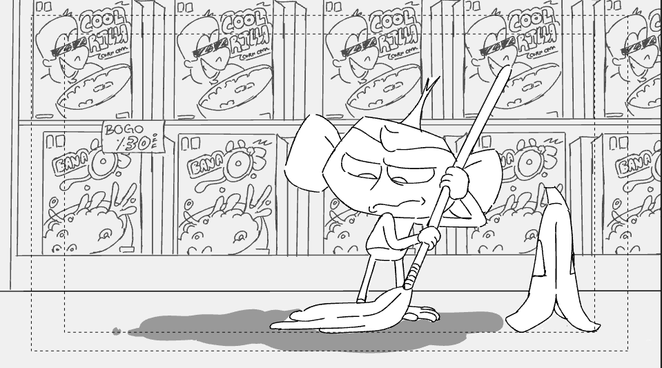 im enjoying designing these cereal boxes way too much this was supposed to be a quick board lol TToTT)
(ignore the totally out of scale banana wet sign that i just noticed while writing this post)
