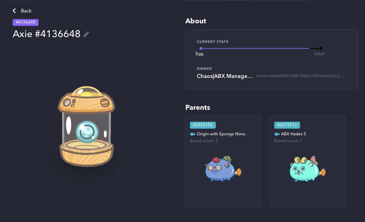 AxieBoxies's tweet photo. Waiting for these two eggs to hatch to form the 6th Boxie scholar for Team Hades…🔥🥚🔥

#AxieInfinity #axiescholarshipprogram #AxieScholarship #axieinfinityscholarship #AxieBoxies https://t.co/2cbRCN25fT