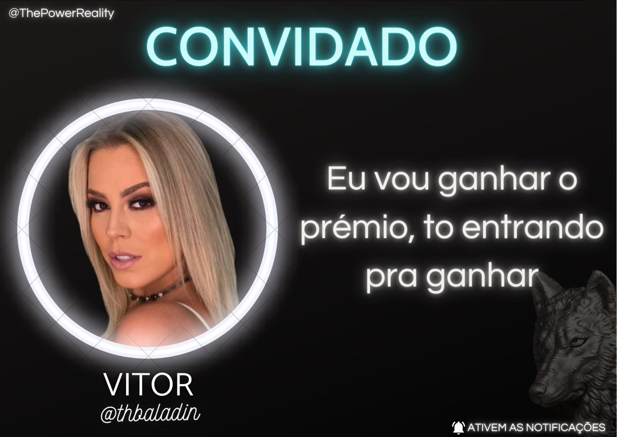 thepowereality's tweet photo. - CONFIRMADO!
@thbaladin está confirmado na 1° edição do The Power.🔥
"eu vou ganhar o prêmio, tô entrando pra ganhar."
- Fav e Rt se você é #TimeVitor https://t.co/zJN0HeFnPd
