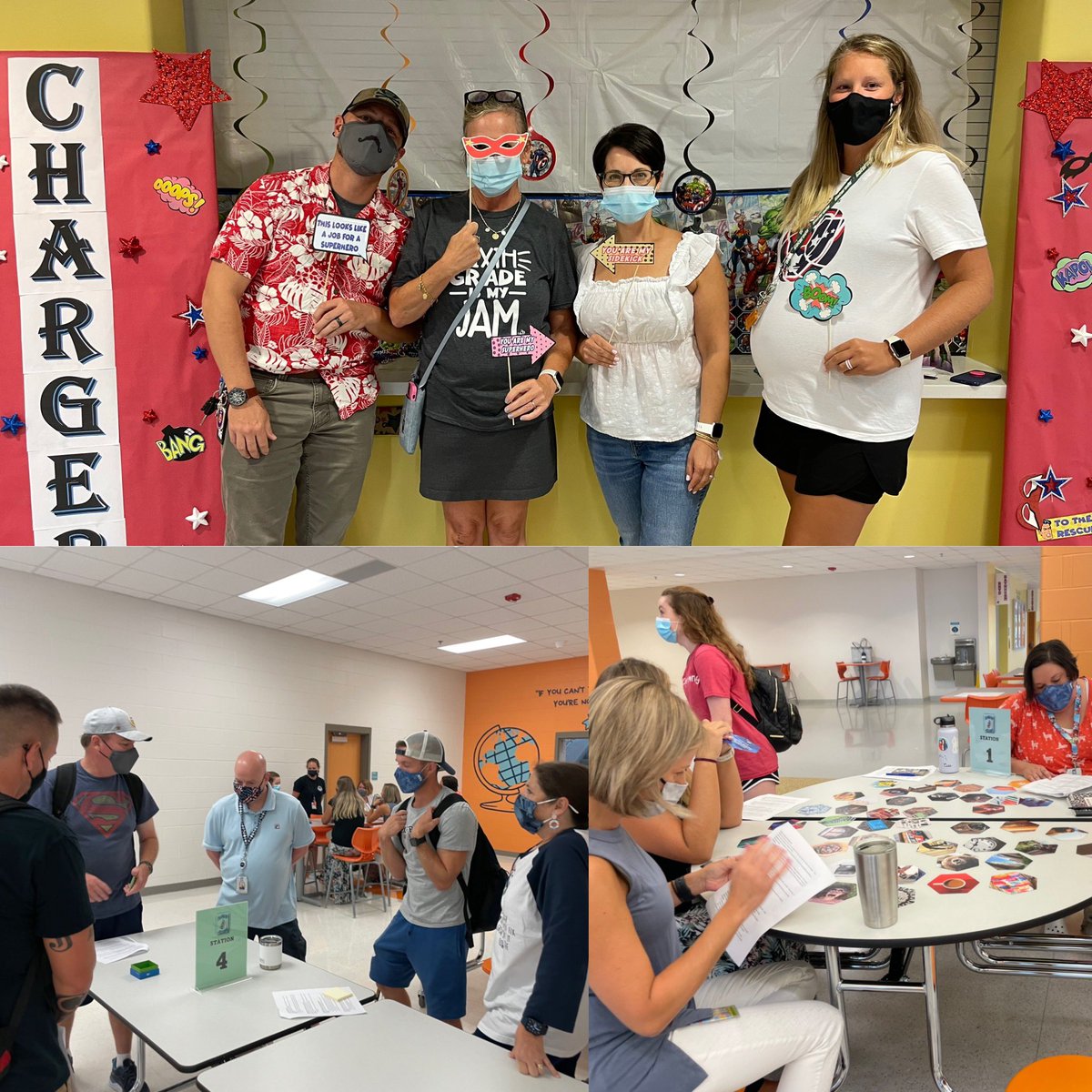 AFMSChargers's tweet photo. And we’re back! ♥️💙 We were so thrilled with the energy, passion and colaboration that we experienced with our staff today! It’s going to be an EPIC year! #ChargersAssemble https://t.co/XtCJMDR6fT