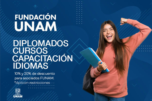 Fundacion_UNAM's tweet photo. Ser un #AsociadoFUNAM tiene beneficios para tu formación académica. Si estás interesado en tomar algún curso o diplomado próximamente, descubre cuál podría ser tu descuento. 👉 https://t.co/p3pbBd49Fz https://t.co/3GDXFeFHuY