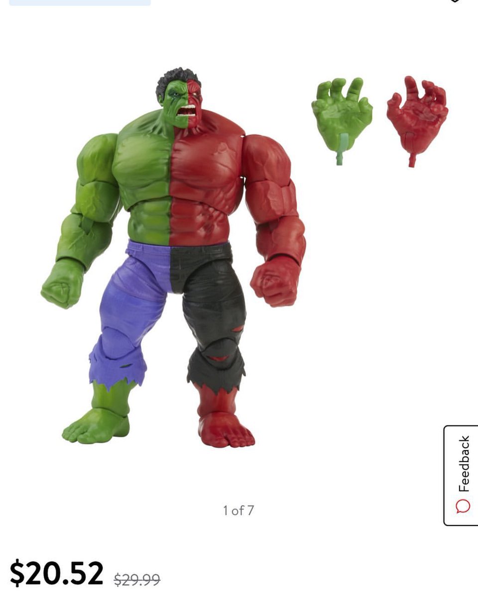 MarvelLegendsHQ's tweet photo. Walmart exclusive Compound Hulk is available at a lower price right now if anyone is interested!
https://t.co/K8rN5su7SJ
#Marvel #MarvelComics #MarvelLegends #TheHulk #Hulk #CompoundHulk #Walmart #Hasbro #HasbroPulse #ActionFigure #ActionFigures https://t.co/zrAp8XNnw7