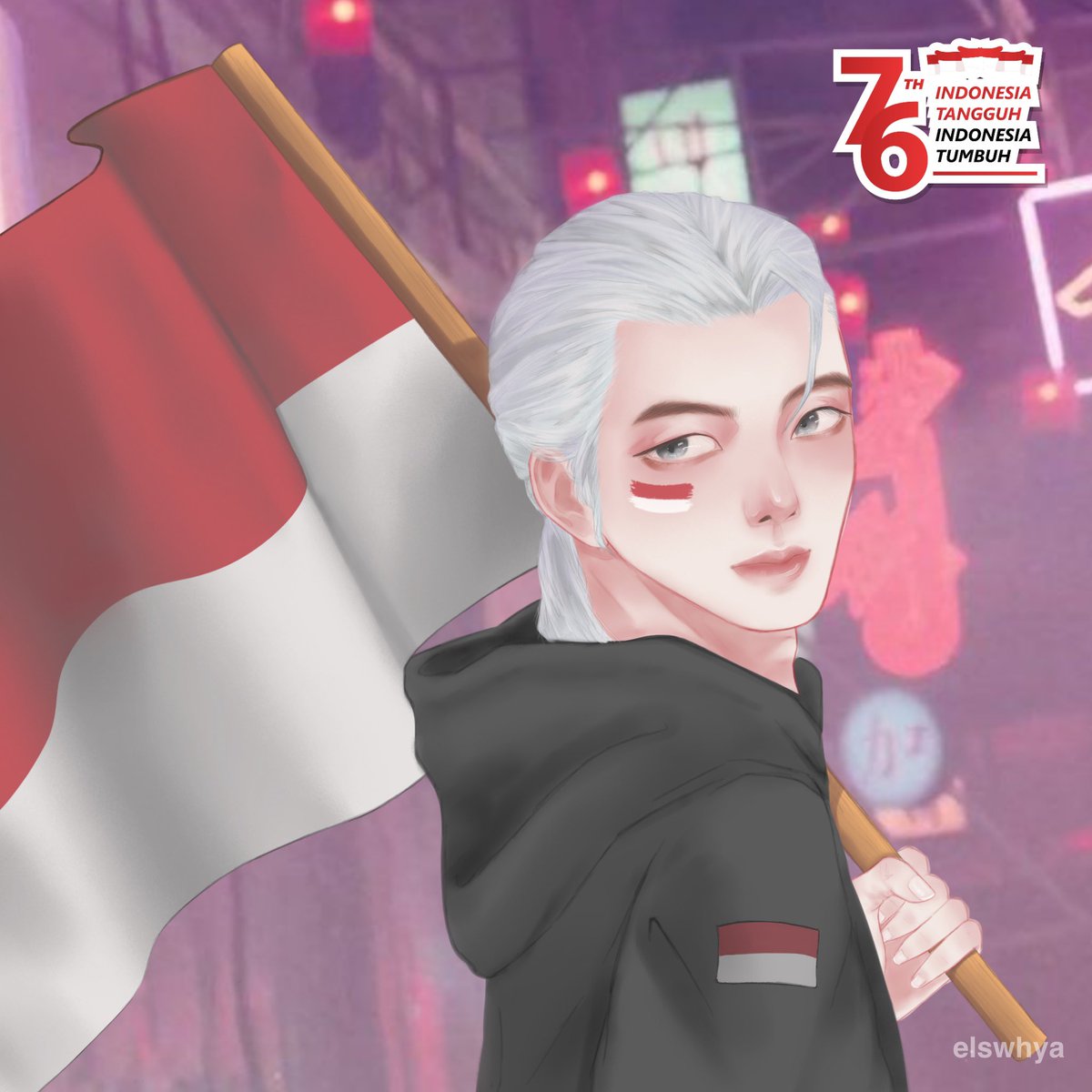 kemarin aku bikin ini, terus lupa ngepost di twitter, jadi aku post sekarang aja 🥺🤧

Happy Independence Day!! ❤🇮🇩

#HutRI76 #17an 
#KangMinhee #Cravity