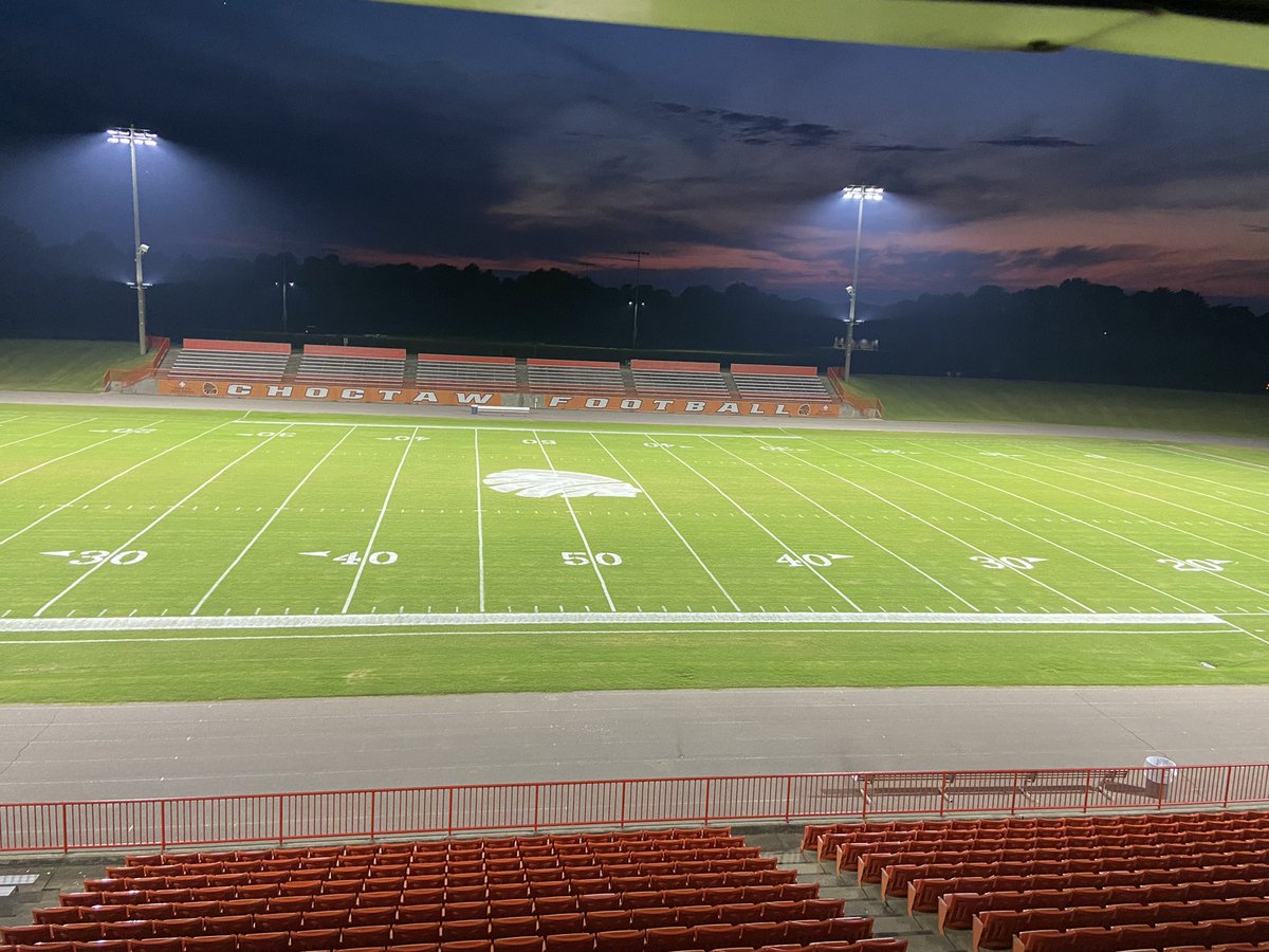 DyerCoChoctaws's tweet photo. With the rain on the way, Choctaw field got painted tonight for Thursday’s game with @NVMSFootball against Dyersburg Middle and Friday’s game with @DyerCoChoctaws against @crockett_cavs.
#Tribe4Life
#SAVAGE https://t.co/zCYjCZdAoE