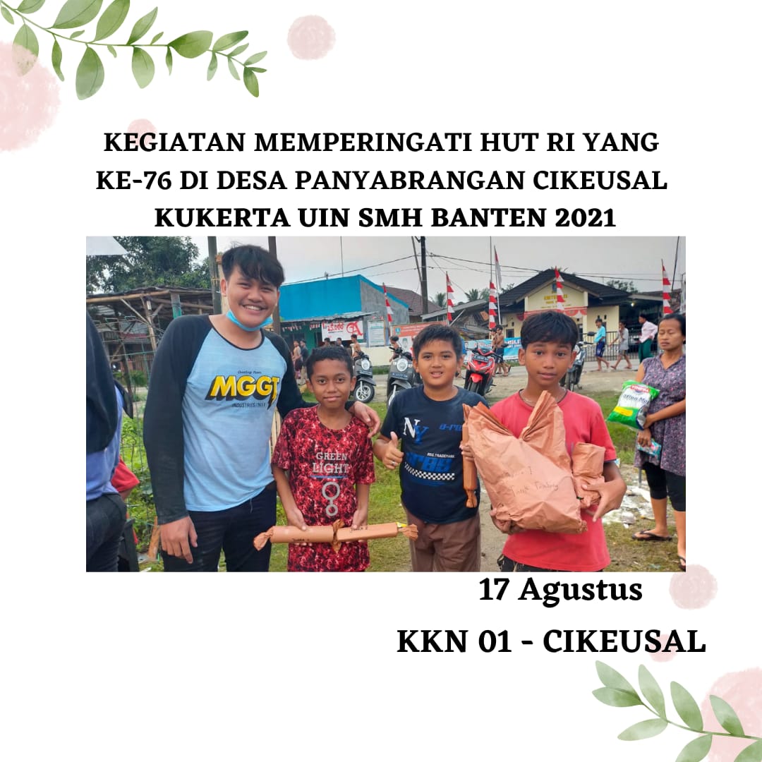01Cikeusal's tweet photo. Dirgahayu Indonesiaku Ke-76🤗
Jayalah Negeriku✨

@revmen_id
#RevolusiMental 
#AyoBerubah
#IndonesiaBersih
#IndonesiaTertib
#IndonesiaMandiri
#UINBanten https://t.co/w77xi3RrhP
