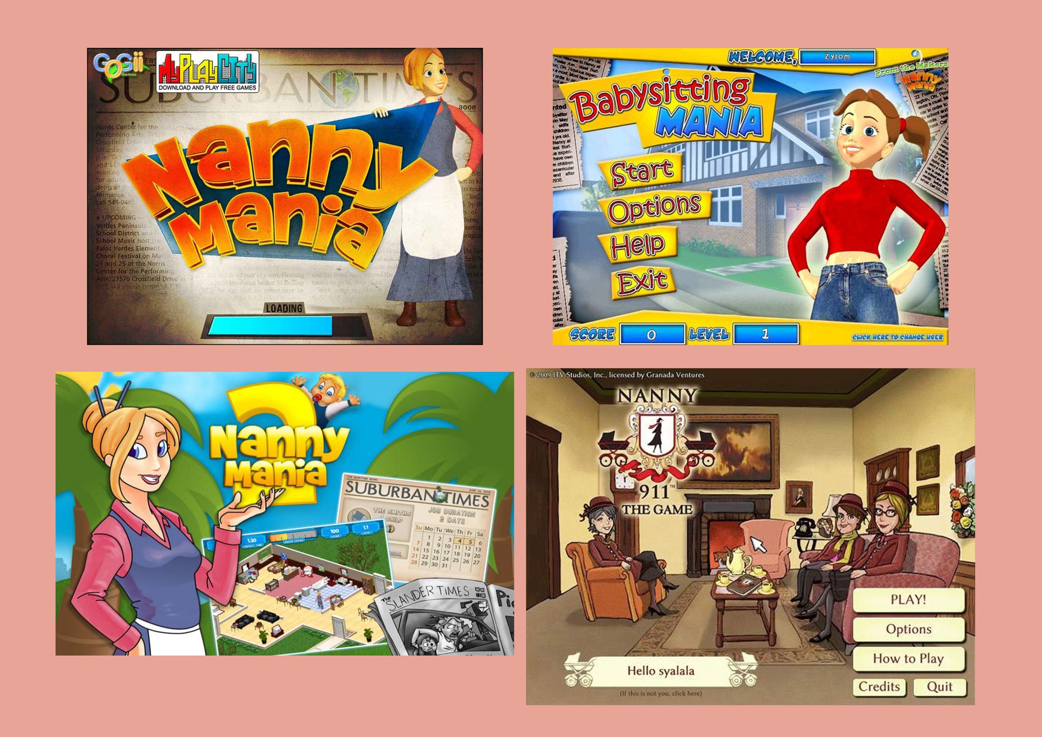 𝐃𝐞𝐞 ดี on Twitter " Game Nanny Mania Collection (1, 2, 911