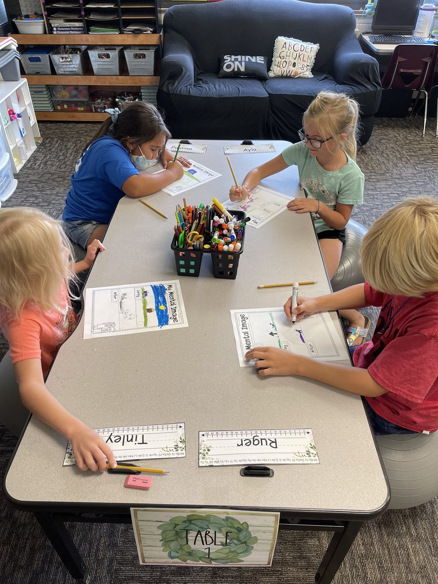 MoenchJenna's tweet photo. #SecondGrade enjoyed having a few high schoolers spend time with us today. We even got them in on the action and helped them work on their visualizing strategy to improve their #readingcomprehension #vikingnation #SAIL @BertrandVikings https://t.co/MJoLqaESHA