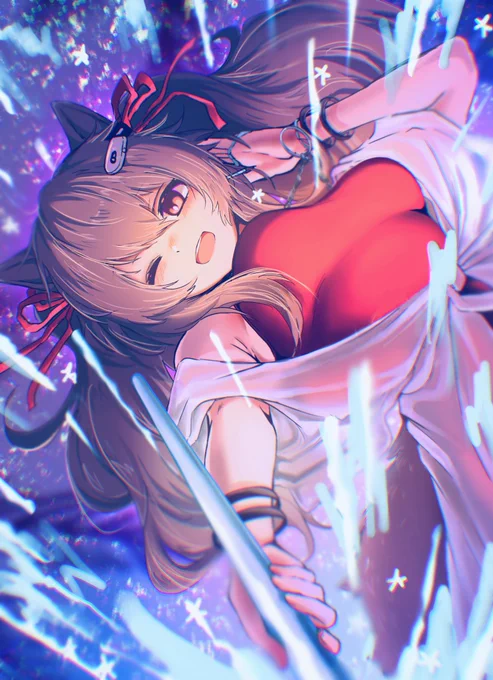 夏っぽい雰囲気で描きたかった水着安心院…🌺 