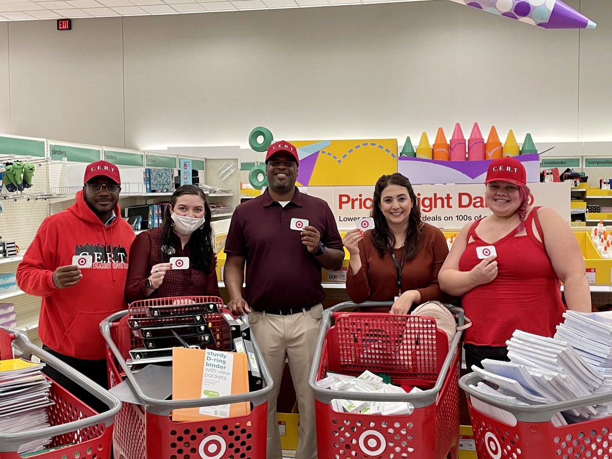 A morning full of community engagement at T1351! D111 partnered with CERT of Rochester by donating $ for school supplies for their upcoming BTS block party, where we will be volunteering! ⁦⁦<a href="/lindsaymtrainor/">Lindsay Trainor</a>⁩ ⁦<a href="/erin_eee/">Erin TeBeest</a>⁩ ⁦<a href="/KestutisJocius/">Kestutis Jocius</a>⁩ ⁦<a href="/AndrewHovick/">Andrew</a>⁩