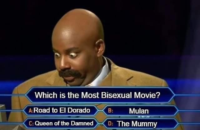 Well…fuck🤣 let’s just claim The Mummy for my bi awakening lmao