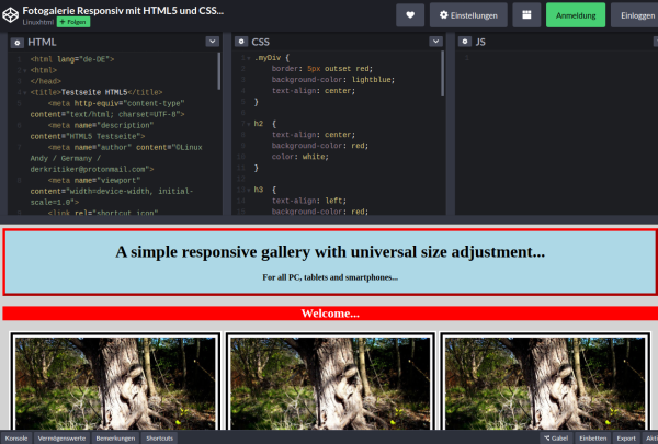 analogefotowelt's tweet photo. Responsive Photo Gallery with HTML5 and CSS...#responsiv #html5 #html #css #photo #photogallery #fotografie #photography #it #germany
https://t.co/ceBlxr85bo https://t.co/vdUTQOgpHt