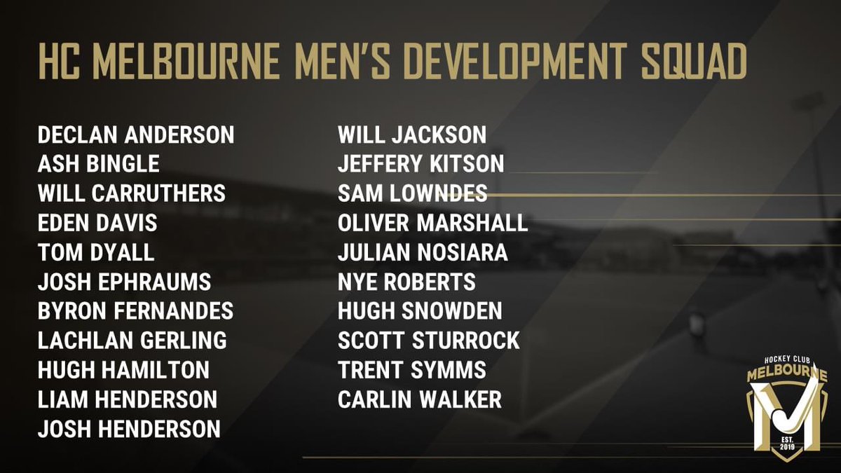 Congratulations to Adam Luck on being selected in the 2021 HC Melbourne squad 🔥🏑

And a big shout out to Ola Marshall who has been named in the HC Melbourne development squad!

#TEMPride