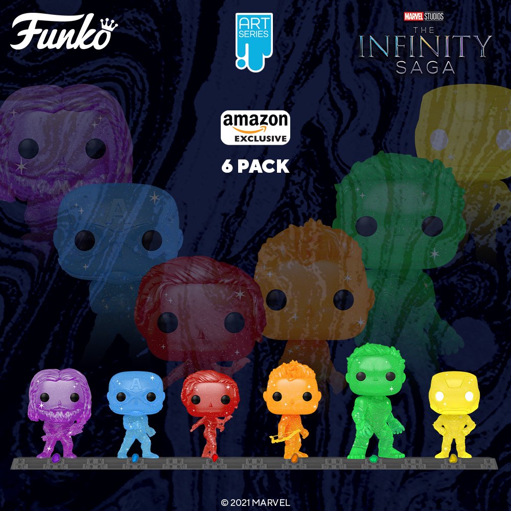 RT and follow <a href="/OriginalFunko/">Funko</a> for the chance to WIN an @Amazon exclusive Artist Series Marvel Studios' Infinity Saga Avengers Pop! 6-pack! #Funko #FunkoPop #FunkoGiveaway <a href="/Marvel/">Marvel Entertainment</a>