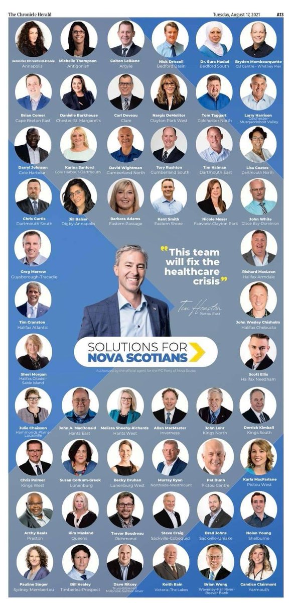 Congratulations to the 30th Premier Elect of Nova Scotia and his Team, Felicitation au 30e premier ministre élu de la Nouvelle Ecosse et son équipe.