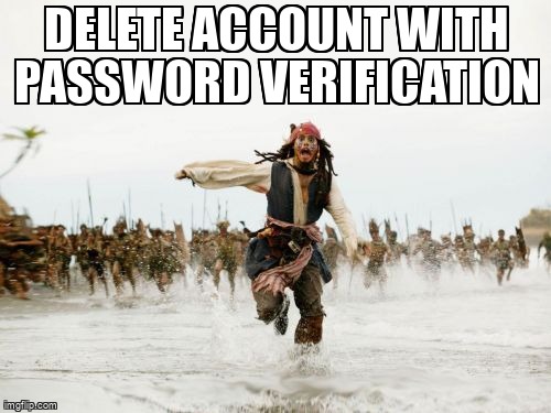 overflow_meme's tweet image. Delete account with password verification stackoverflow.com/questions/6882… #passwordhash #php #passwordencryption