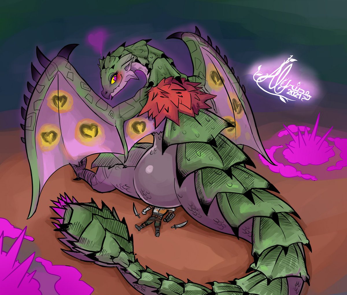 AlfheimOrphan's tweet photo. The #MonsterHunter Community is full of scalies that let #Dreadqueen #Rathian sit on them...
not talking about anyone in particular... https://t.co/n7PZOtWc5U