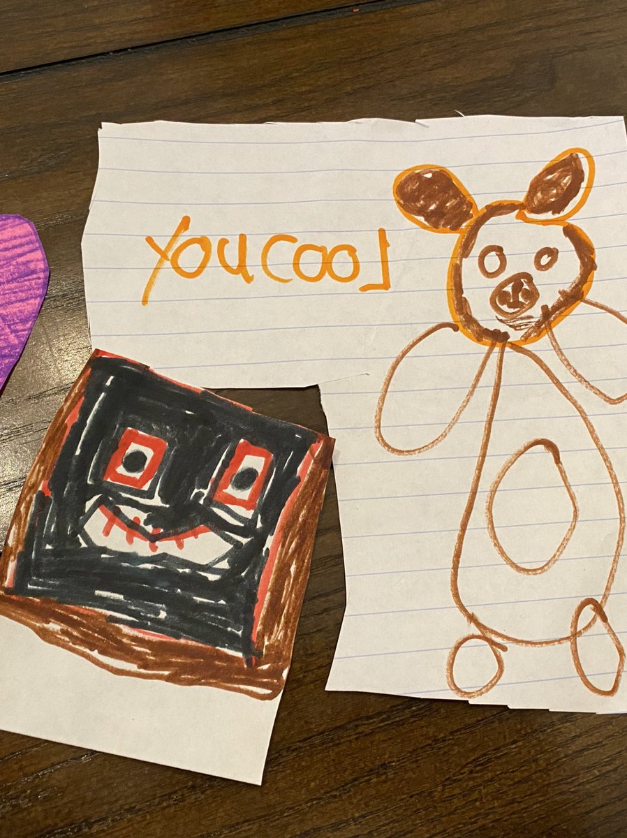msdiazlovesmath's tweet photo. Some notes were left in my mailbox today!!! 🧸 I love my students and their beautiful art! Third grade!!! #TeamDUNN #BacktoSchool2021 #AldineFirstDay21 https://t.co/Zm2WeIgT42