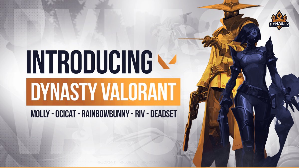 We are excited to announce that we are stepping back into the <a href="/PlayVALORANT/">VALORANT</a> scene!

Please welcome the <a href="/CCF_VAL/">Cute Cactus Friends 🌵</a> roster to the @DynastyESC family!

🌵 <a href="/mollay_/">Molly</a> 
🌵 <a href="/KimothyKat/">Ocicat</a> 
🌵 <a href="/Rainbowbunnehh/">kae</a> 
🌵 <a href="/riv_oce/">riv</a> 
🌵 <a href="/deadset19/">deadset</a> 

#Valorant | #BuildTheDynasty👑