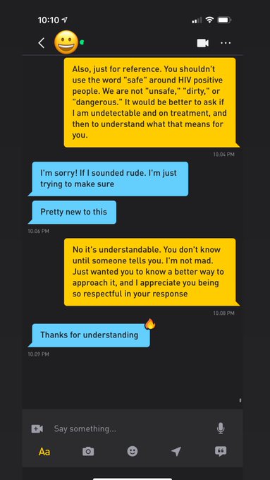 2 pic. As an HIV+ person, statements like this get made to me all the time. But in most situations “canceling”