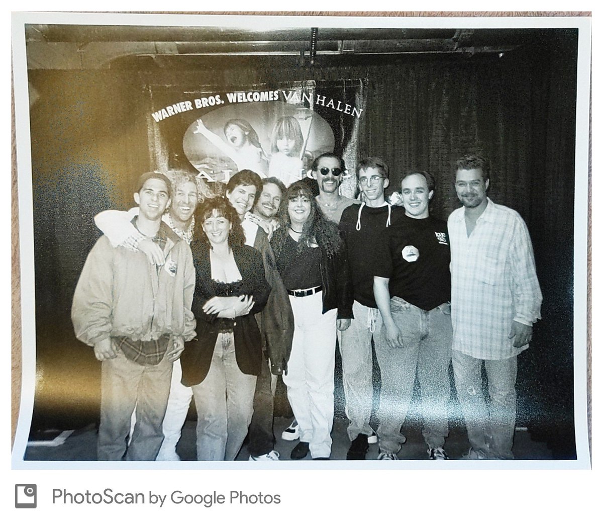 SJSFITZ's tweet photo. #VanHalen #VanHagar #SamHalen circa 95 Balance Tour meet n greet. Me & Laura https://t.co/LiE7VgR8UN