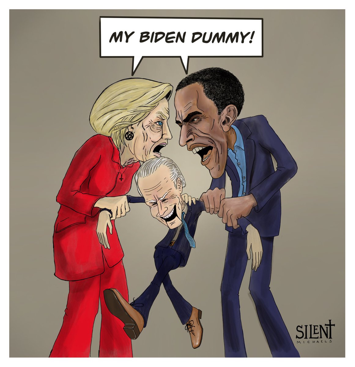 Silentmicdrop's tweet photo. Who’s really running the country? #BidenDisaster #BidenRemorse #ObamaVariant #Clinton #Trump2024 #WeMissTrump https://t.co/MQcclS1D7V