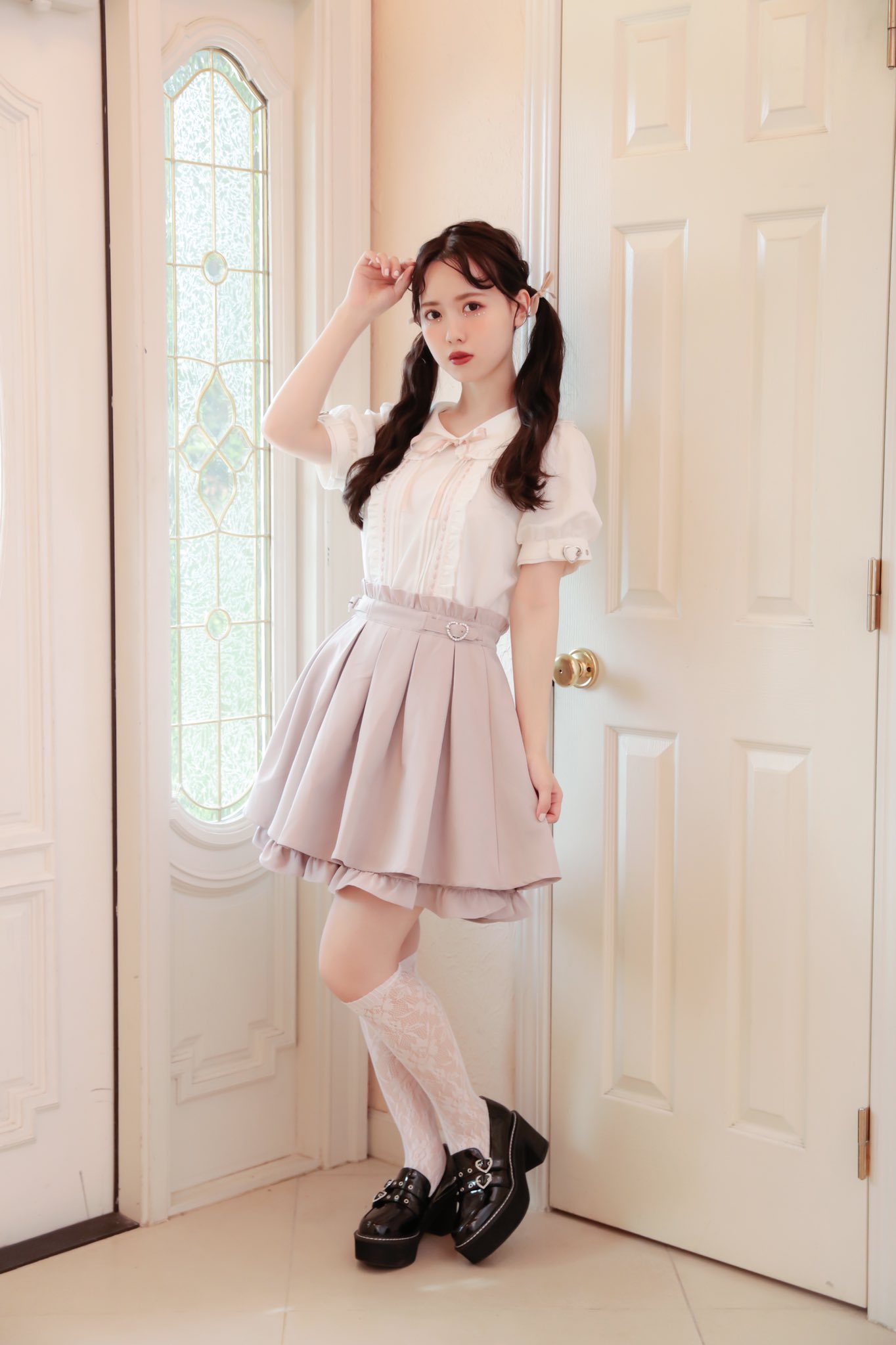 Honey Cinnamon スカート スカート ポイントレースティアードスカート