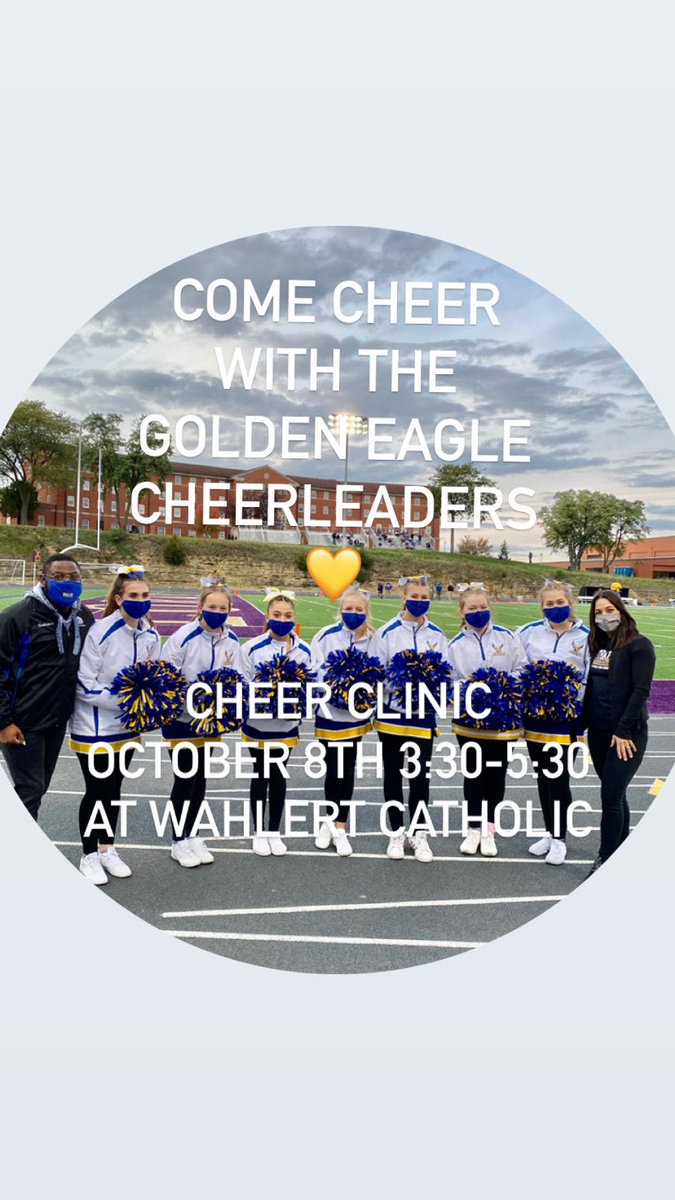 Follow us on Instagram for all updates!! 💛💙 #cheer #fallclinics