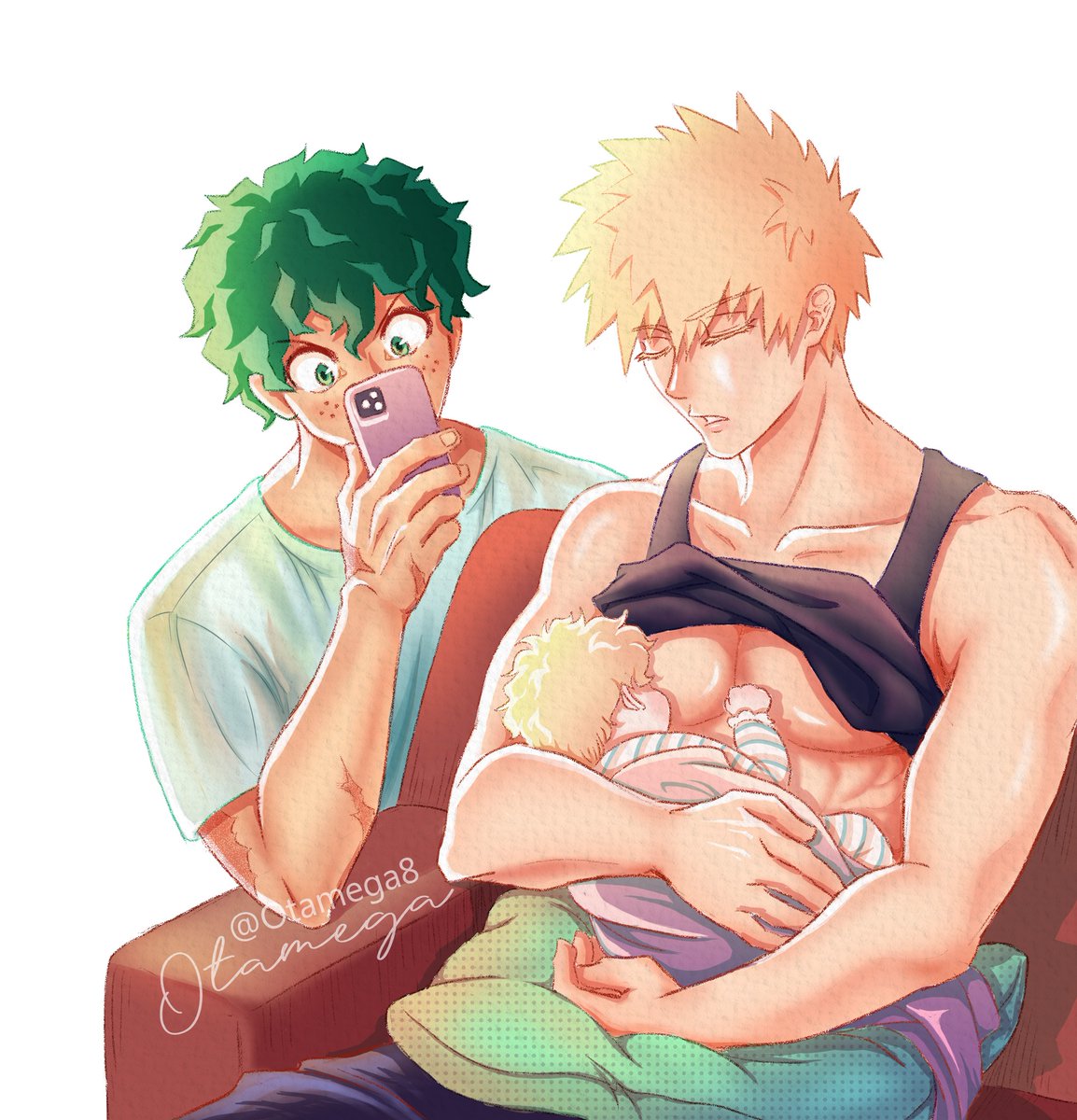 Ota | Kacchan Bakugou 🥦💥 on X: [Domestic AU | Mpreg] No matter how long  theyve been married, Dekull never stop being the sneaky nerd he is 🤣  Ps: Kacchan doesnt have