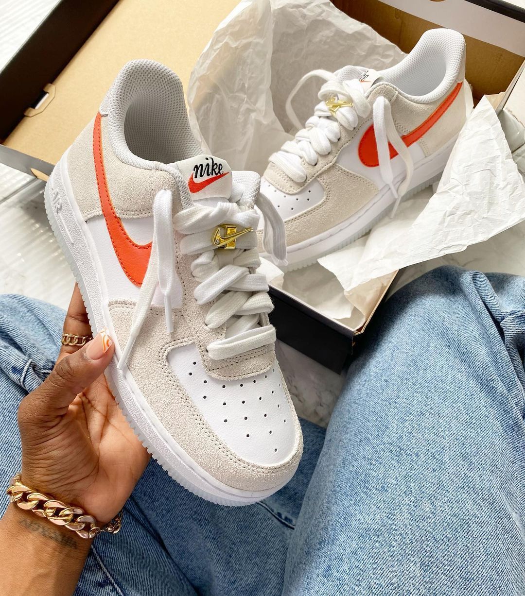 Women’s Nike Air Force 1 ’07 SE ‘Sail / Orange’