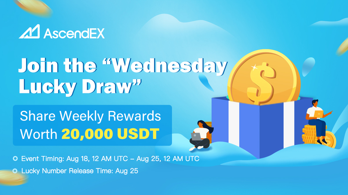 AscendEX_India's tweet photo. 🔥Join the "Wednesday Lucky Draw"🔥
💰Share a 20,000 $USDT Prize Pool💰

1⃣Follow @AscendEX_India and retweet
2⃣Register a new AscendEX account here:https://t.co/l0OMvvstE9
3⃣Complete your first-time trading（important!!!）
4⃣Fill out form: https://t.co/yxW8unZkDd https://t.co/NobiUzlnDE