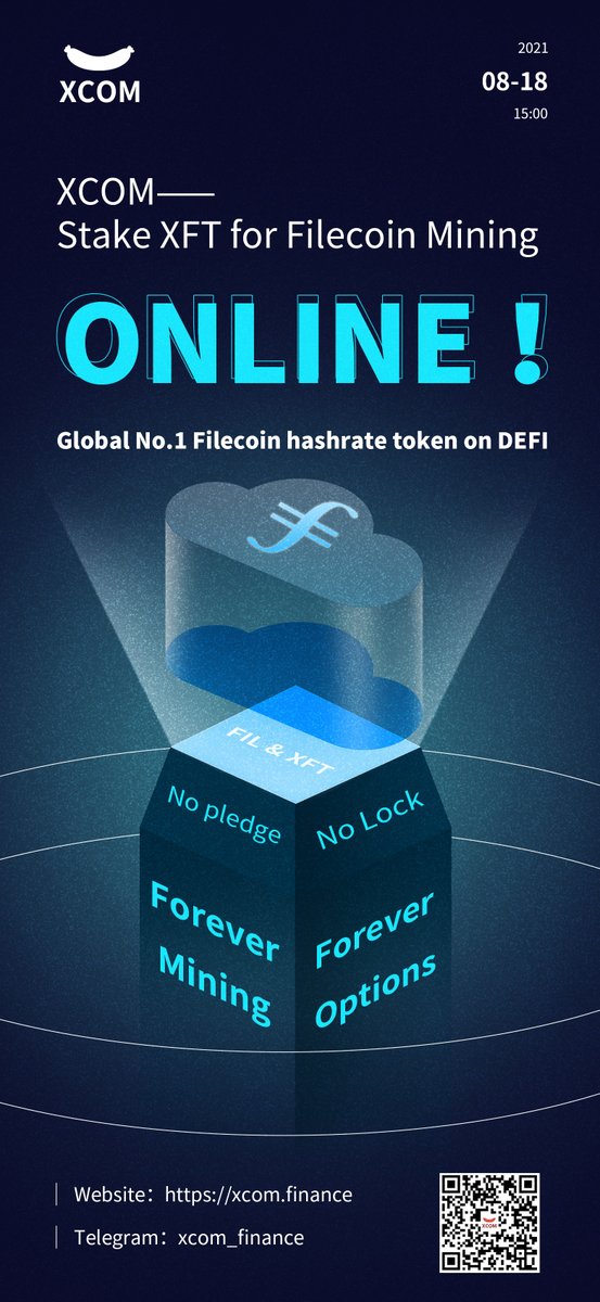 XFT is online today， with XFT you can mine Filecoin very easily and simple！ So excited to announce that！
You can also earn XFTI by inviting others！