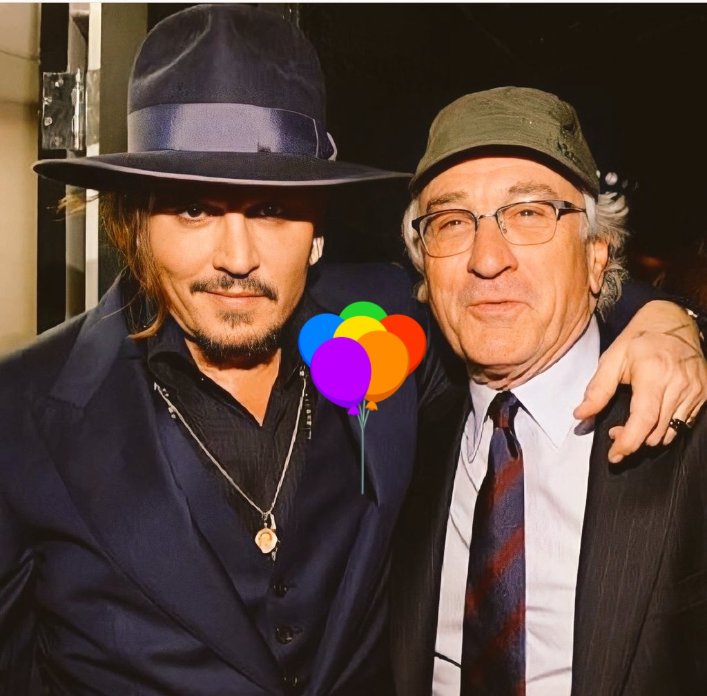 Happy birthday Mr. Robert De Niro! Two Titans of Hollywood! Respect and appreciation for both of you!    