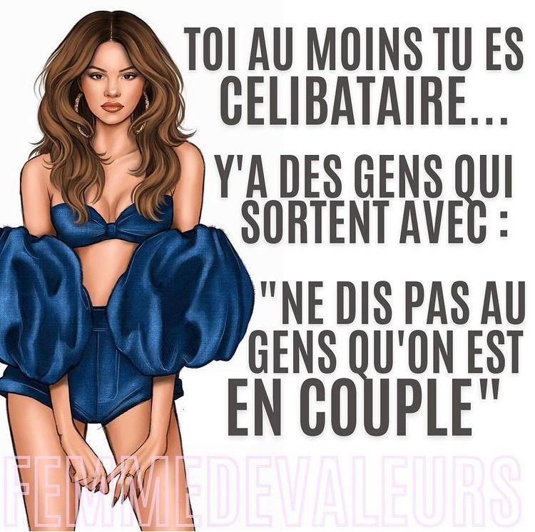 femmesdevaleurs's tweet image. Toi au moins tu es célibataire… Y’a des gens qui sortent avec «  Ne dis pas qu’on est en couple ».💎 

#femmedevaleurs
#femmedevaleurscitations
#citationFV