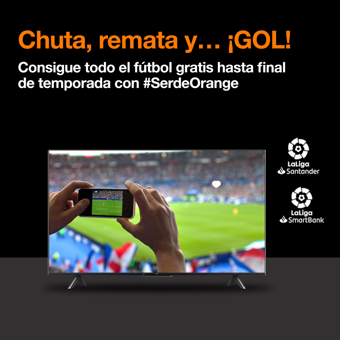 OrangeTV_es's tweet photo. ¿Eres un fanático del fútbol? Demuéstranoslo y podrás conseguir un regalazo por #SerdeOrange. Entra ya y participa >  https://t.co/VeIriQefQc

No te olvides de compartir esta publicación con los hashtags #SerdeOrange y #LaLigaOrange https://t.co/JiDl96ihWq