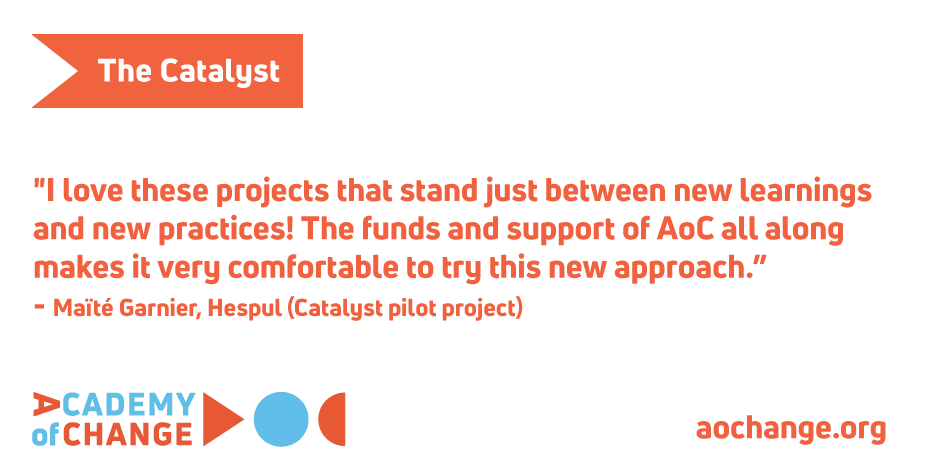 We learn, we put that into practice, and then we learn again from the experience.

Hear more about how Maïté of @hespul and <a href="/CrousLyon/">Crous Lyon</a> turned Catalyst learning into reality, and what they learned through their #ShorterShowers project: lnkd.in/dhmaxmQ 

<a href="/AoChange_org/">Academy of Change</a>