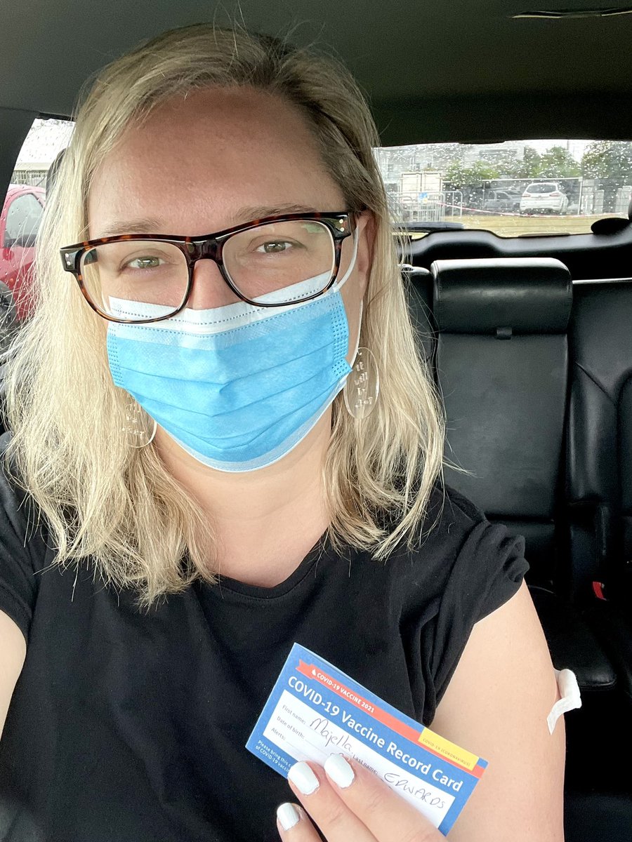 First jab ✅ #GetVaccinated