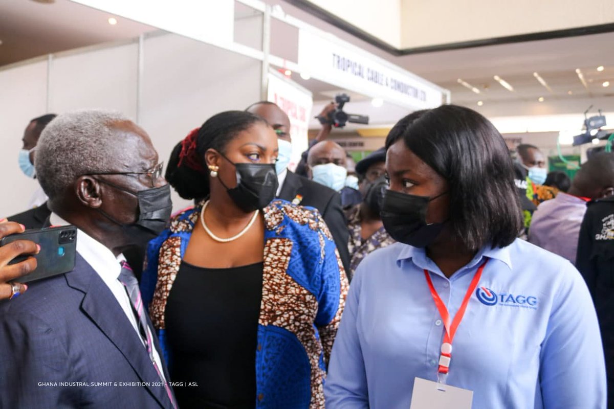 ASLghana's tweet photo. AGI’s 2021 Ghana Industrial Summit and Exhibition started yesterday at the AICC and ASL is representing live! Do pass through if you are in the area and meet our team!! We are ready to answer all your queries.
In the meantime, here are some scenes from yesterday’s event! https://t.co/sCG7oP7QFn