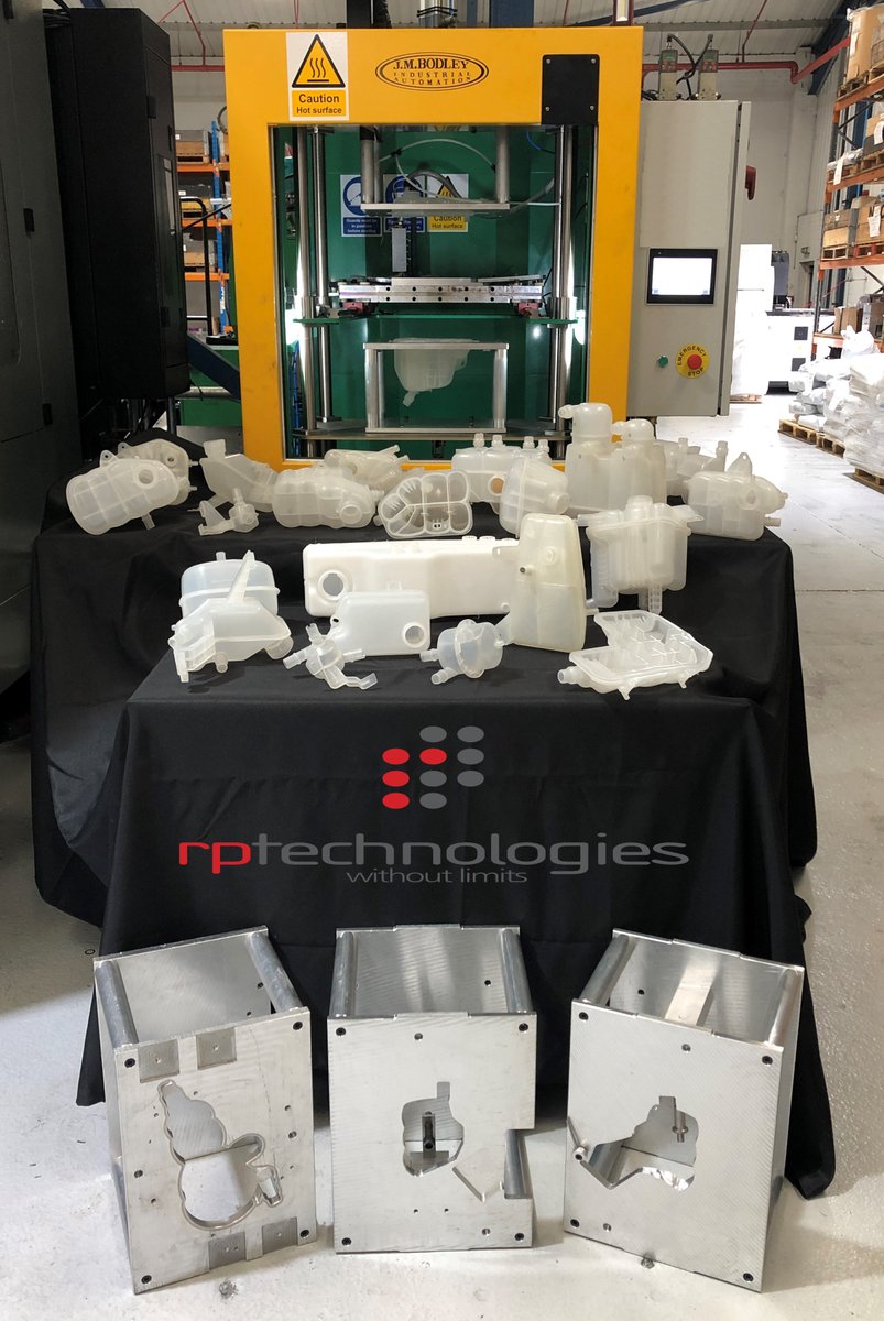 RPTechnologies's tweet photo. 𝗛𝗼𝘁 𝗣𝗹𝗮𝘁𝗲 𝗪𝗲𝗹𝗱𝗶𝗻𝗴
RP have worked closely with #automotive customers to develop coolant expansion tanks for electric vehicles. RP manufactured aluminium #tooling, #injectionmoulded parts and hot plate welded the tanks on-site #Prototype #Development #UKmfg https://t.co/ZMKFj2qbEo