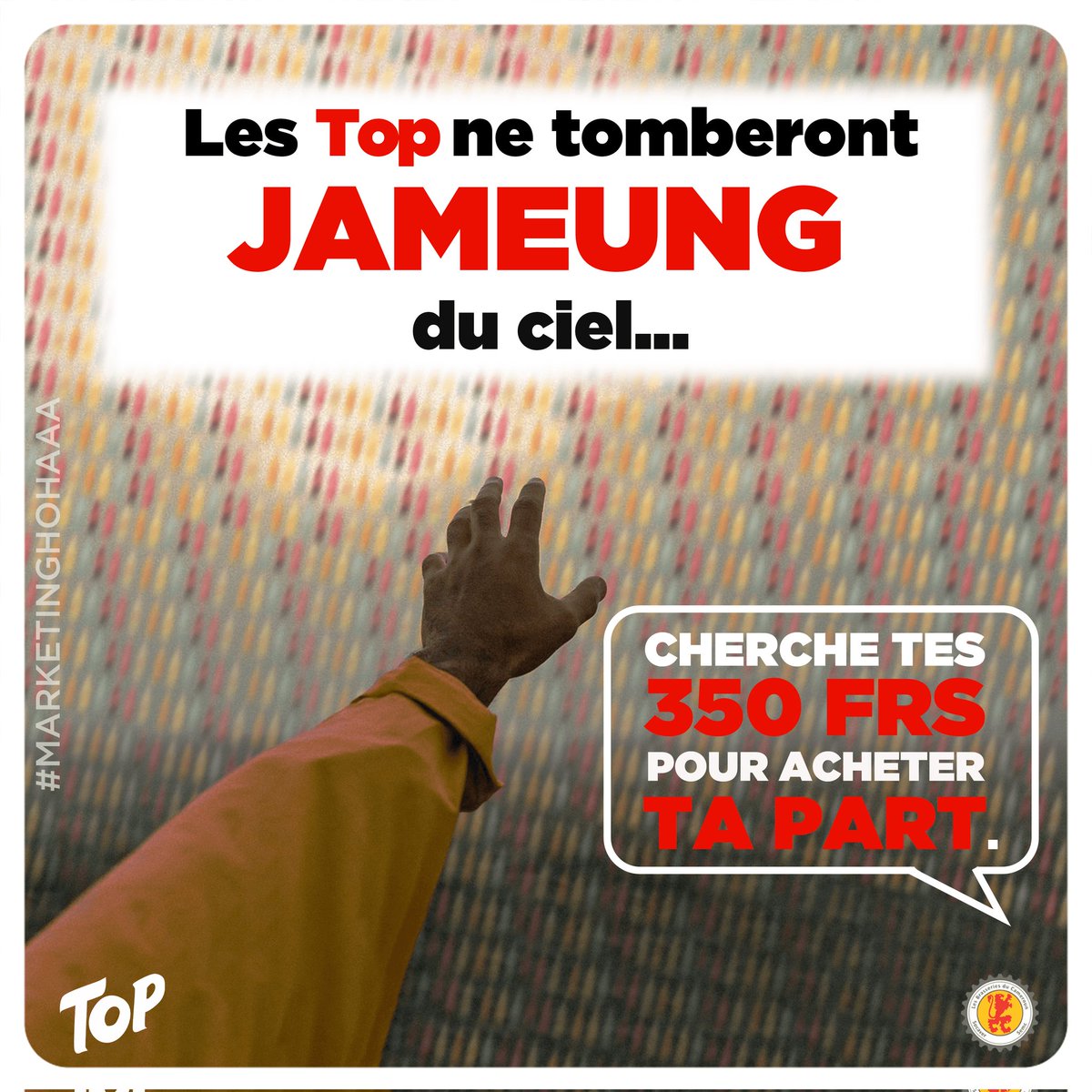 TopCameroun's tweet photo. Les gars ont trop le gros cœur quand même. 
Donc quelqu'un se réveille il regarde le ciel et attend lui les bouteilles de Top. 🙌🏾

On appelle le genre ci comment ?

#TopReponses https://t.co/IRFORo2czr