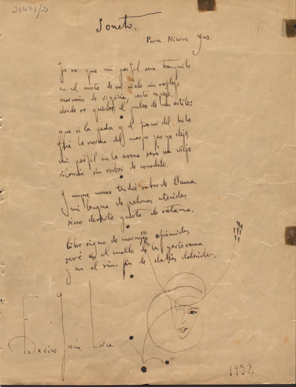 culturagob's tweet photo. #TalDíaComoHoy de 1936 fue fusilado Federico García Lorca, uno de los autores más importantes de la conocida como generación del 27. En los fondos de la @BNE_biblioteca se conserva y puedes acceder a su enorme bibliografía. 

https://t.co/y5B09a7YfT https://t.co/uU3mAEFfTI