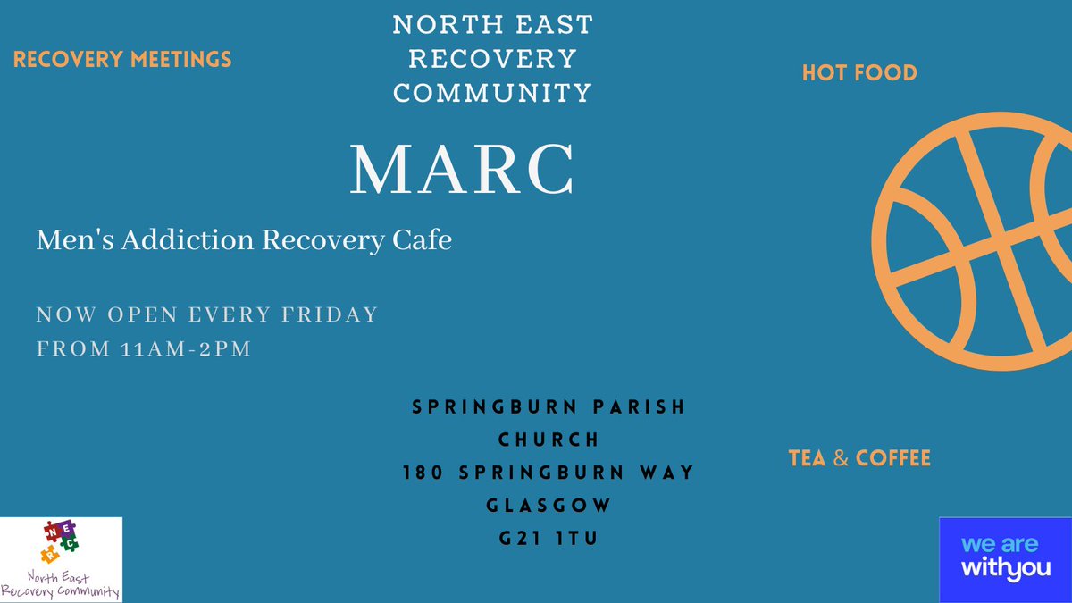 recovery_east's tweet image. NERC are excited to announce our first ever Men only recovery café MARC opening this Friday at 11am