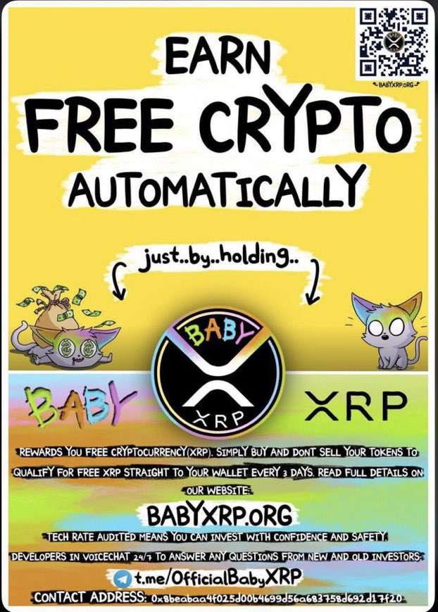 <a href="/OfficialBabyXRP/">OfficialBabyXRP</a> I think that the cats out of the bag, a $109k purchase of #BabyXRP they are going to get to have an amazing #Passiveincome in #XRP for holding. The #BabyXRPCommunity is growing don’t miss your chance and become on LW of the #XRPHolders