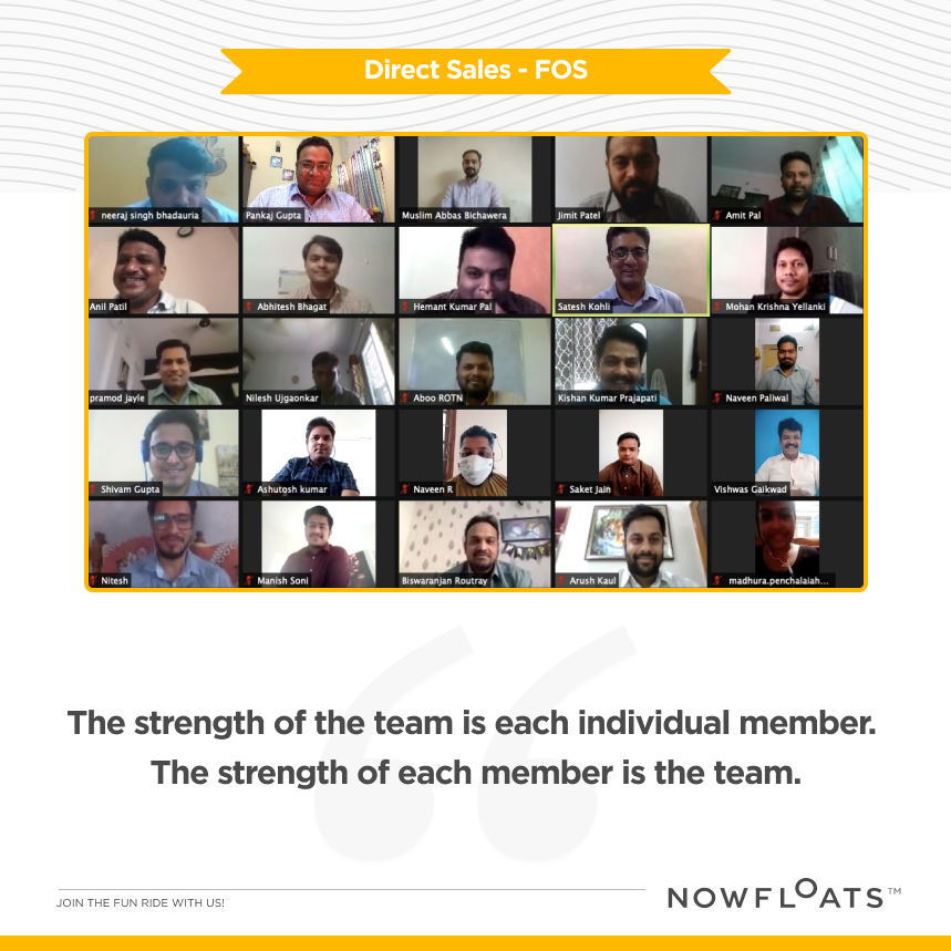NowFloats's tweet photo. Meet our Direct Sales Team

#nowfloats #insideNF #trusteddigitalpartner #Nfteam #boost #fos #sales https://t.co/WAO9ElhVMP