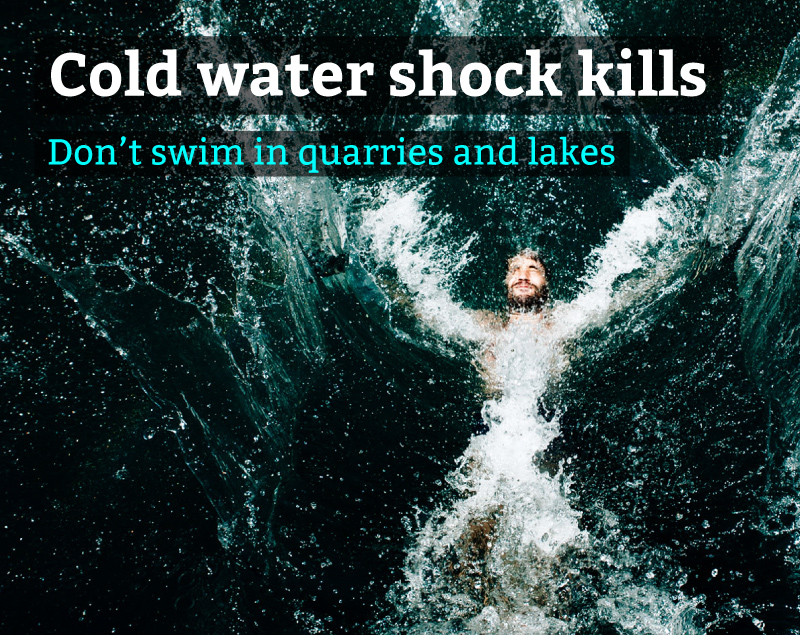 Take extra care around open water this #Summer. The water is faster, colder and more dangerous than it looks! #STOPDROWNING