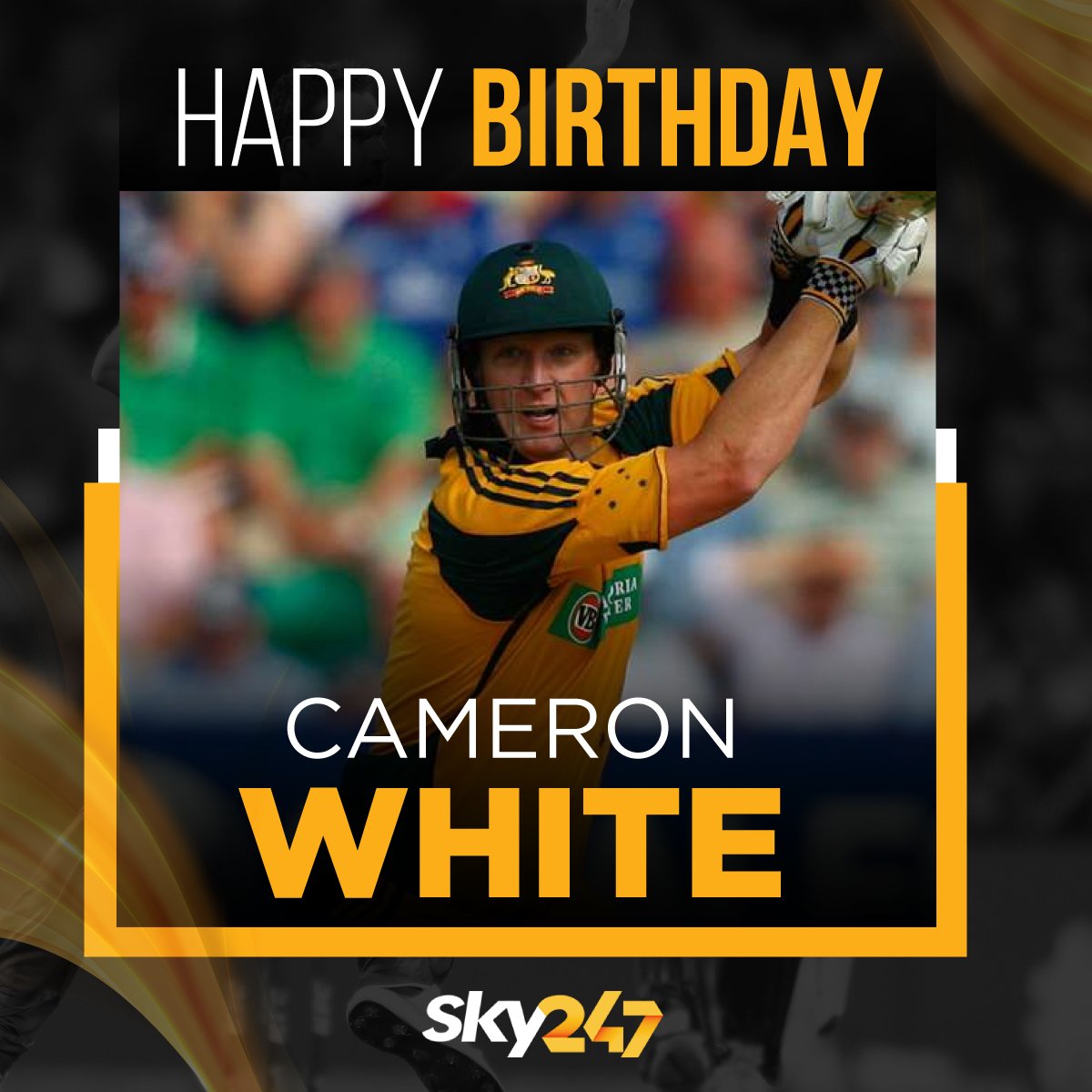 Wishing Australian cricketer Cameron White a very happy birthday.    